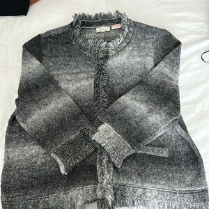 The Limited-Scandal Collection Grey Hombre fringed sweater.  Size XL
